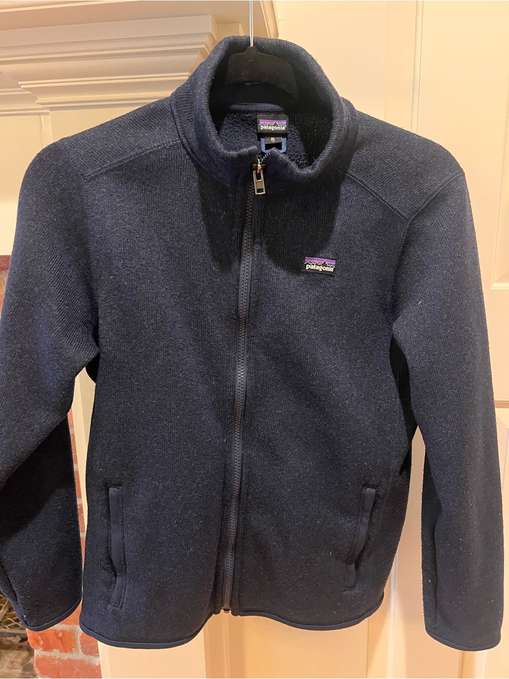 Patagonia Kids Navy Full-Zip Lightweight sweater Jacket